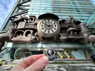 L'horloge géante de Miyazaki à Tokyo