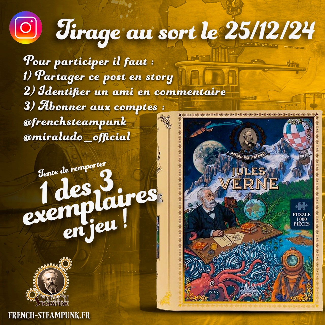 Concours Miraludo Instagram - Puzzle Jules Verne