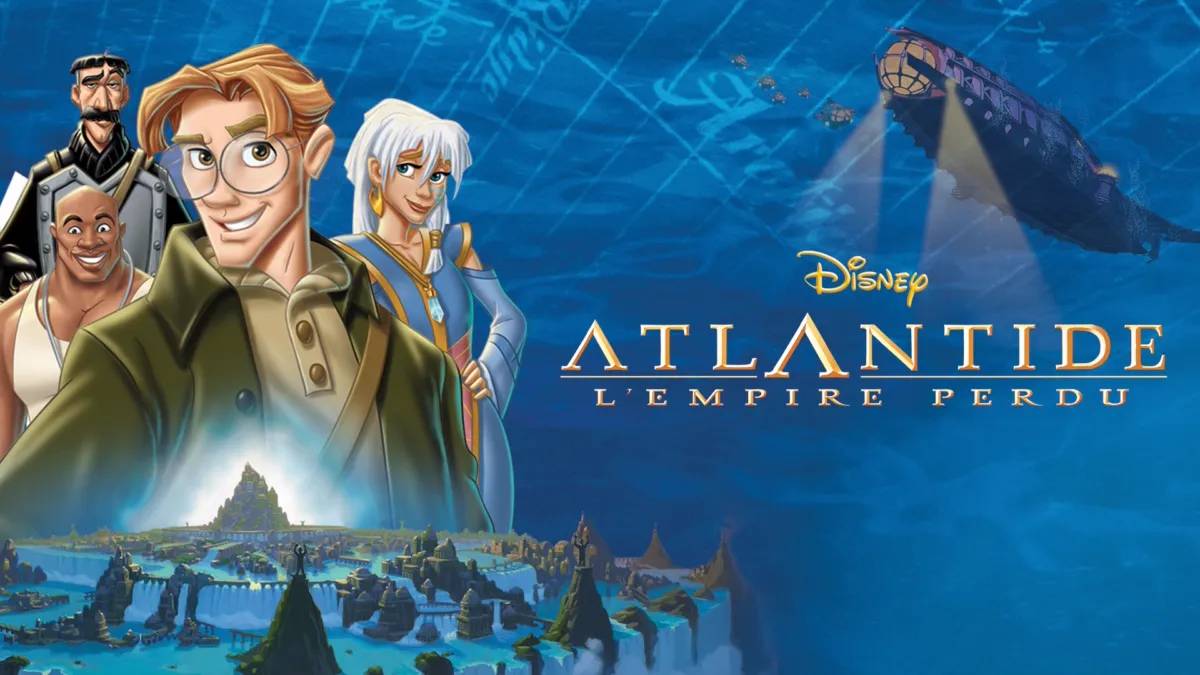 Atlantide et l'empire perdu dans le top 3 des films Steampunk à streamer sur Disney+.