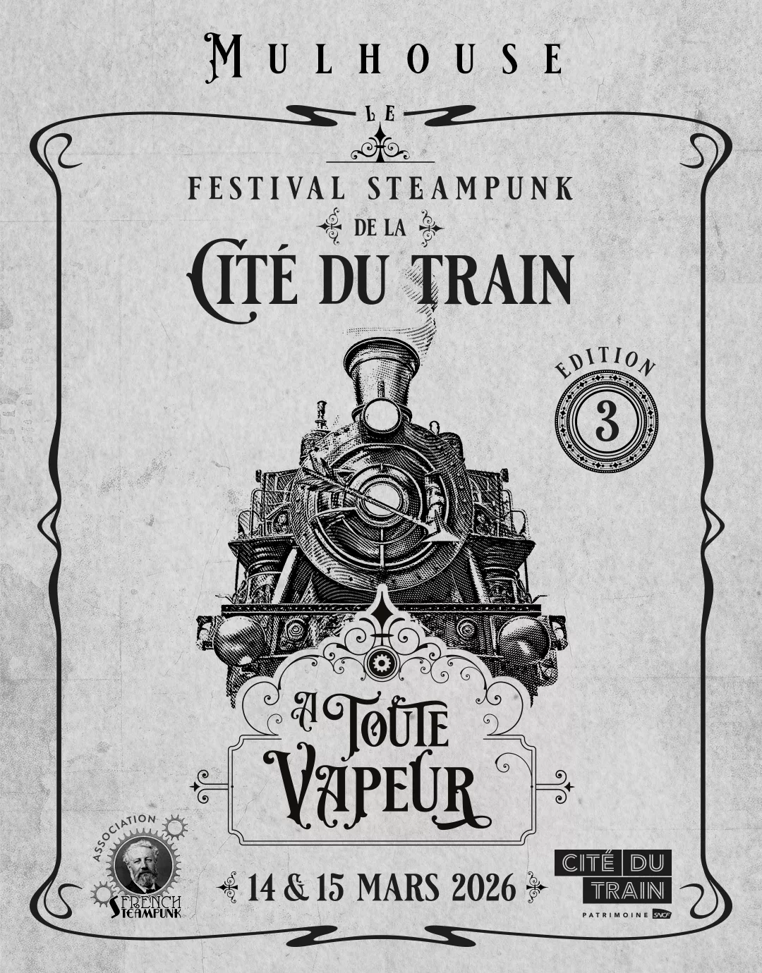 à Toute vapeur - Festival Steampunk à la cité du train à Mulhouse