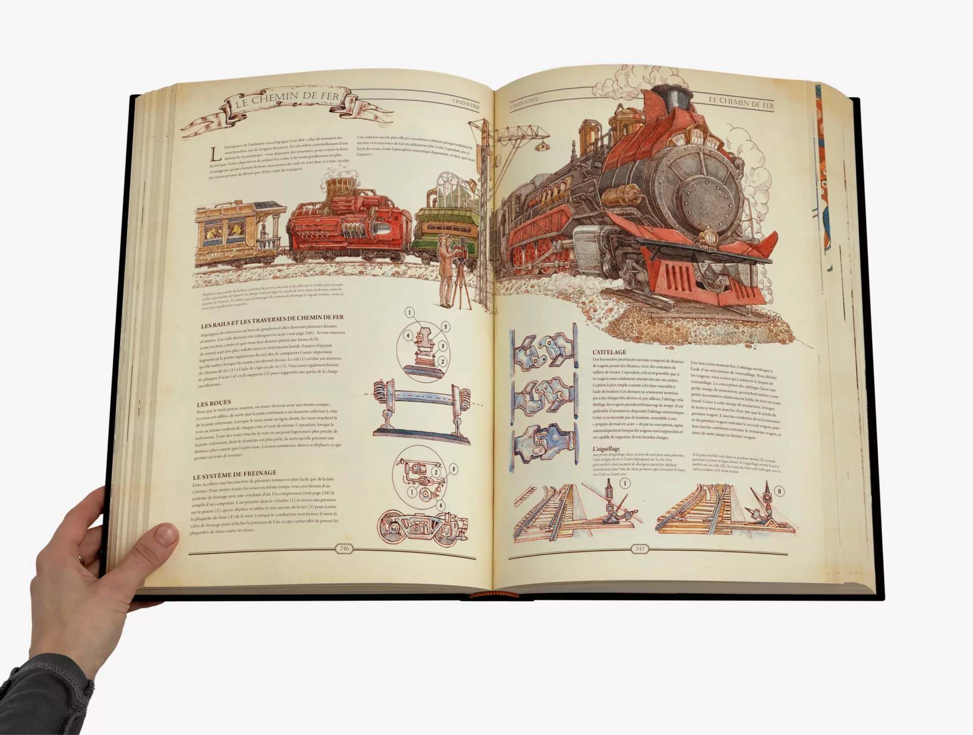 The book, double page intérieure